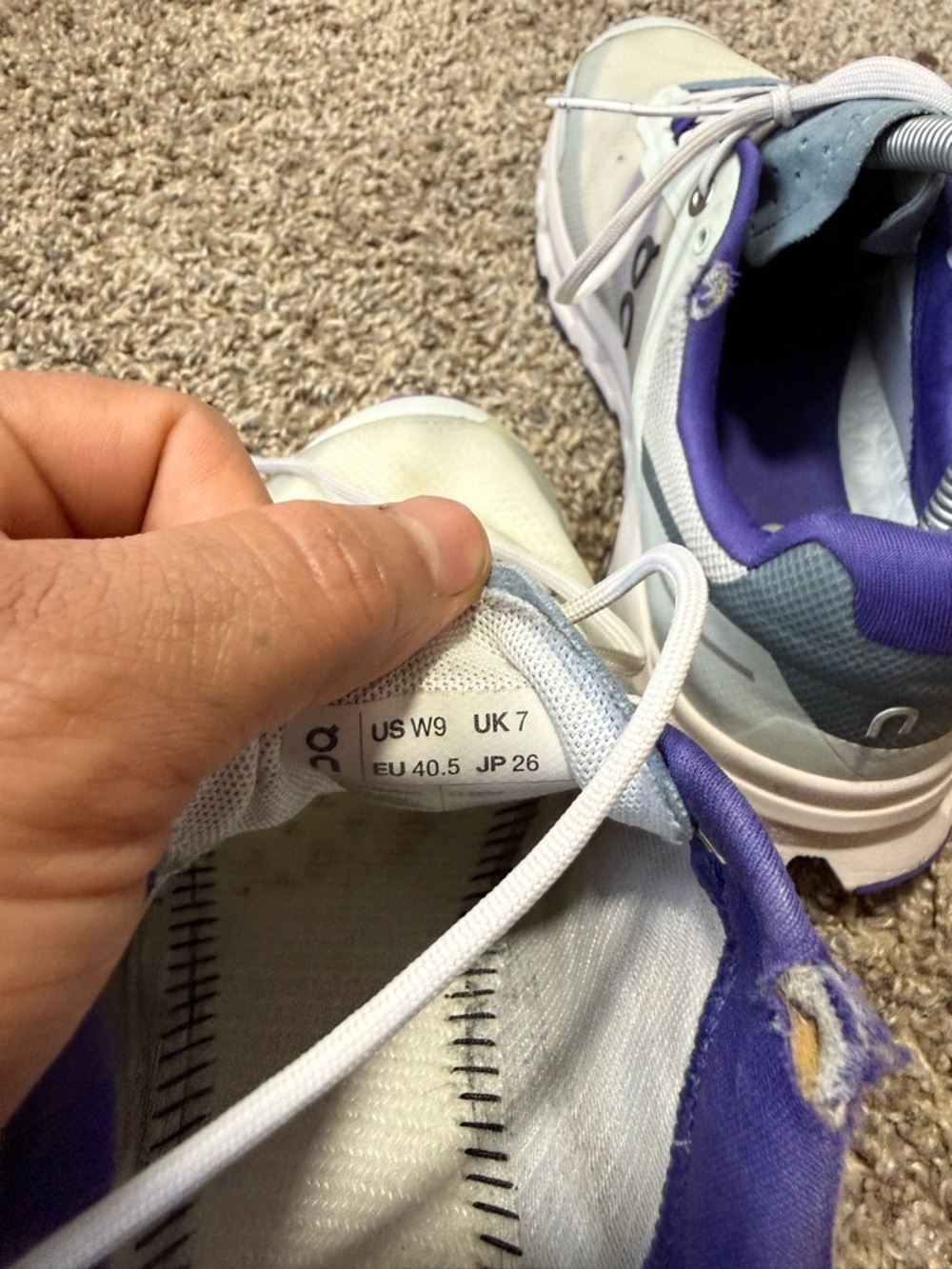 On Cloudrunner Women's Mint and Purple Running Sneaker - Picture 7 of 7